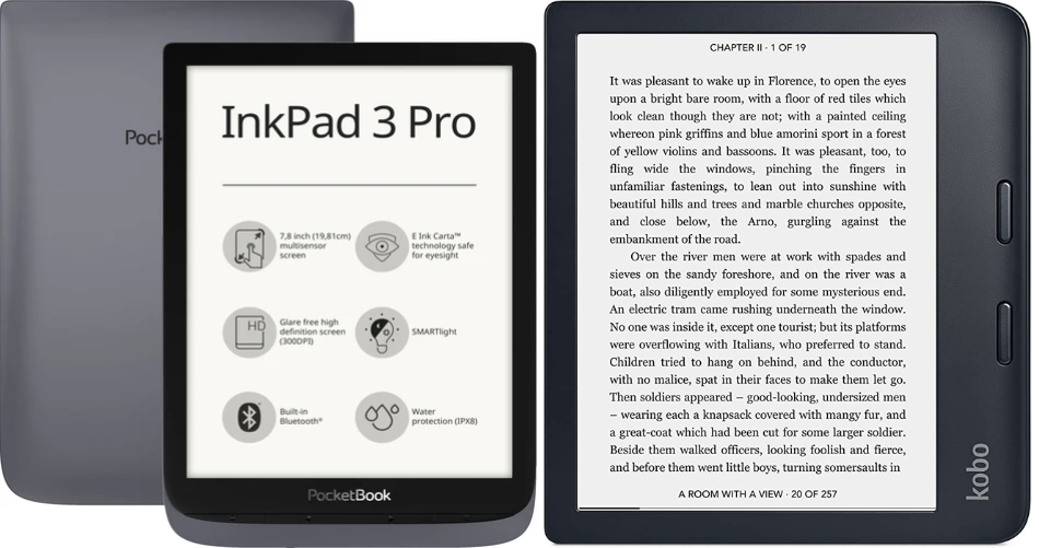 PocketBook InkPad 3 Pro vs Kobo Libra 2